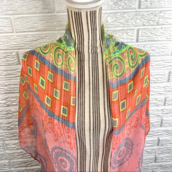 5/$25 Etc Accessories Patterned Eternity Scarf - Picture 6 of 7